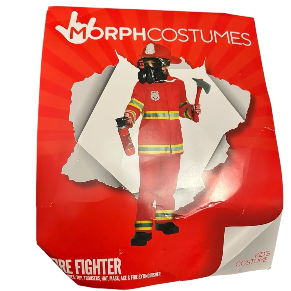 Kids Firefighter Costume - Red